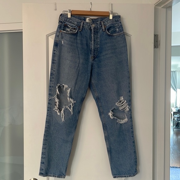 AGOLDE size 28 Fen distressed jean - Picture 1 of 7